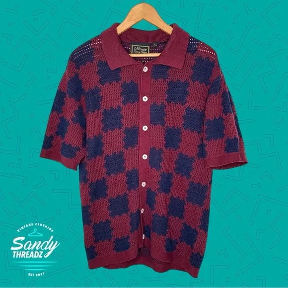 Massive Luxury Knitted Button Down Polo Shirt - Picture 3 of 7